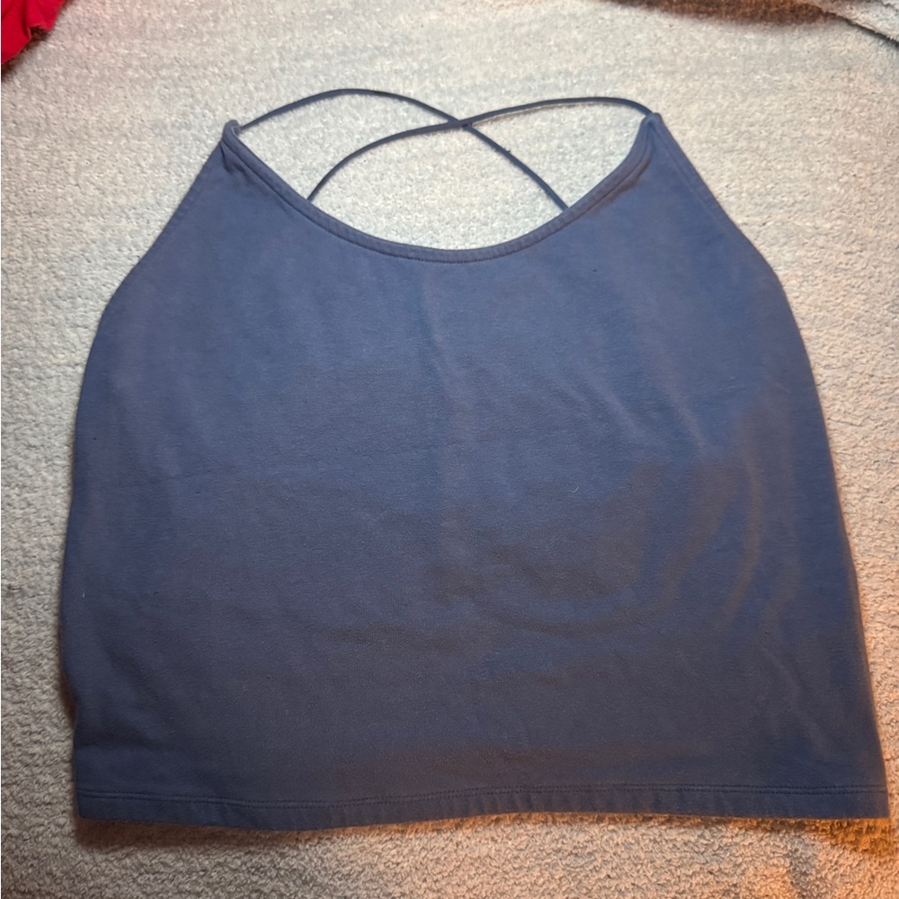 American Eagle Outfitters Navy Tank Top